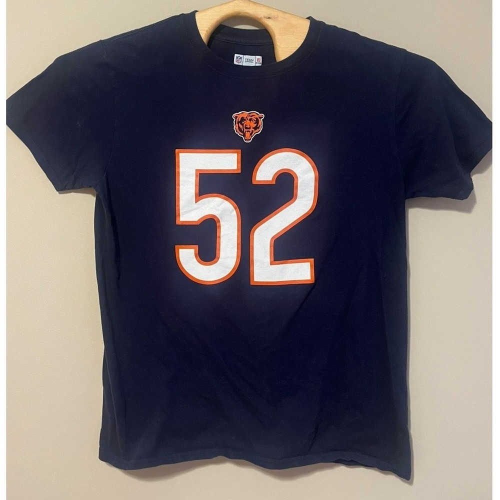 NFL Team Apparel Chicago Bears Khalil Mack 52 Navy TShirt Large Gameday Football